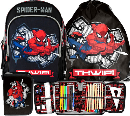 Spiderman schulranzen set 3in1 - spiderman,