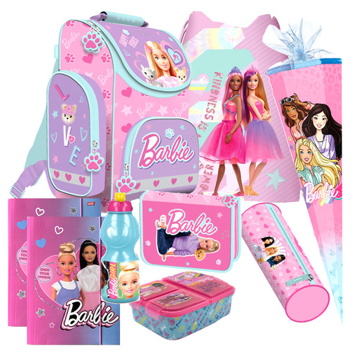 Barbie schulranzen teile set - barbie,