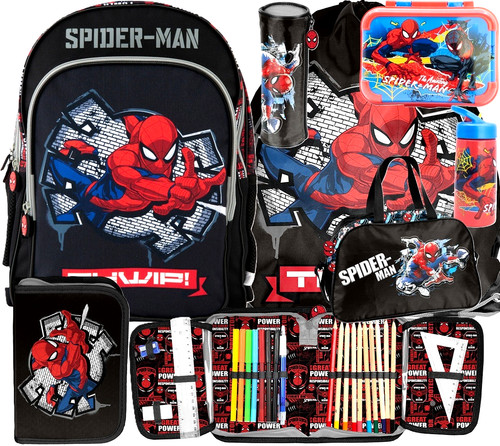 Spiderman schulranzen set 7in1 - spiderman,