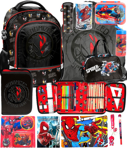 Spider man schulranzen set - schulranzen,