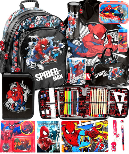 Spiderman schulranzen set - spiderman,