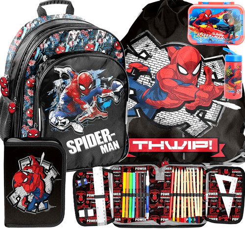 Spiderman schulranzen set 5in1 - spiderman,