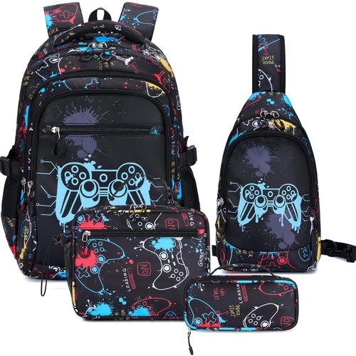 Schulrucksack jungs set tlg - jungs, 4-tlg