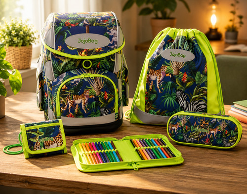 Jojobag büchertasche set - büchertasche,