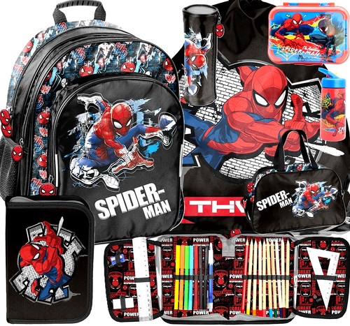Spiderman schulranzen set 7in1 - spiderman,