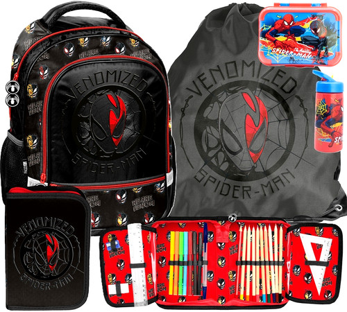 Spiderman schulranzen set - spiderman, 5in1