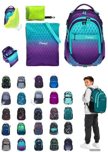 Schulrucksack set elephant - set,